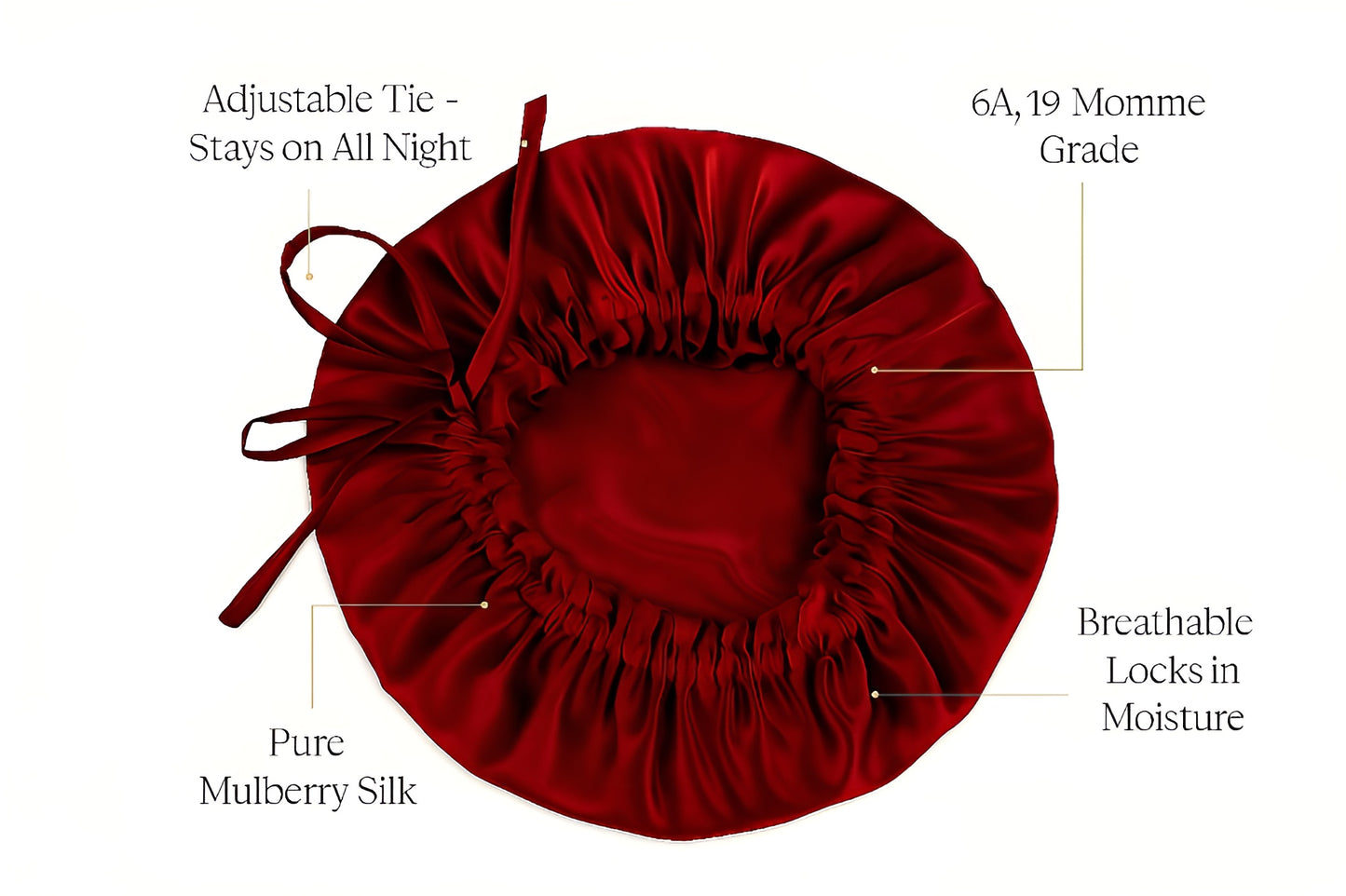 Silknight™ 100% Mulberry Silk Bonnet